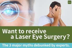 Do you want to receive a Laser Eye Surgery but worry about surgical risk or postoperative eye drynes